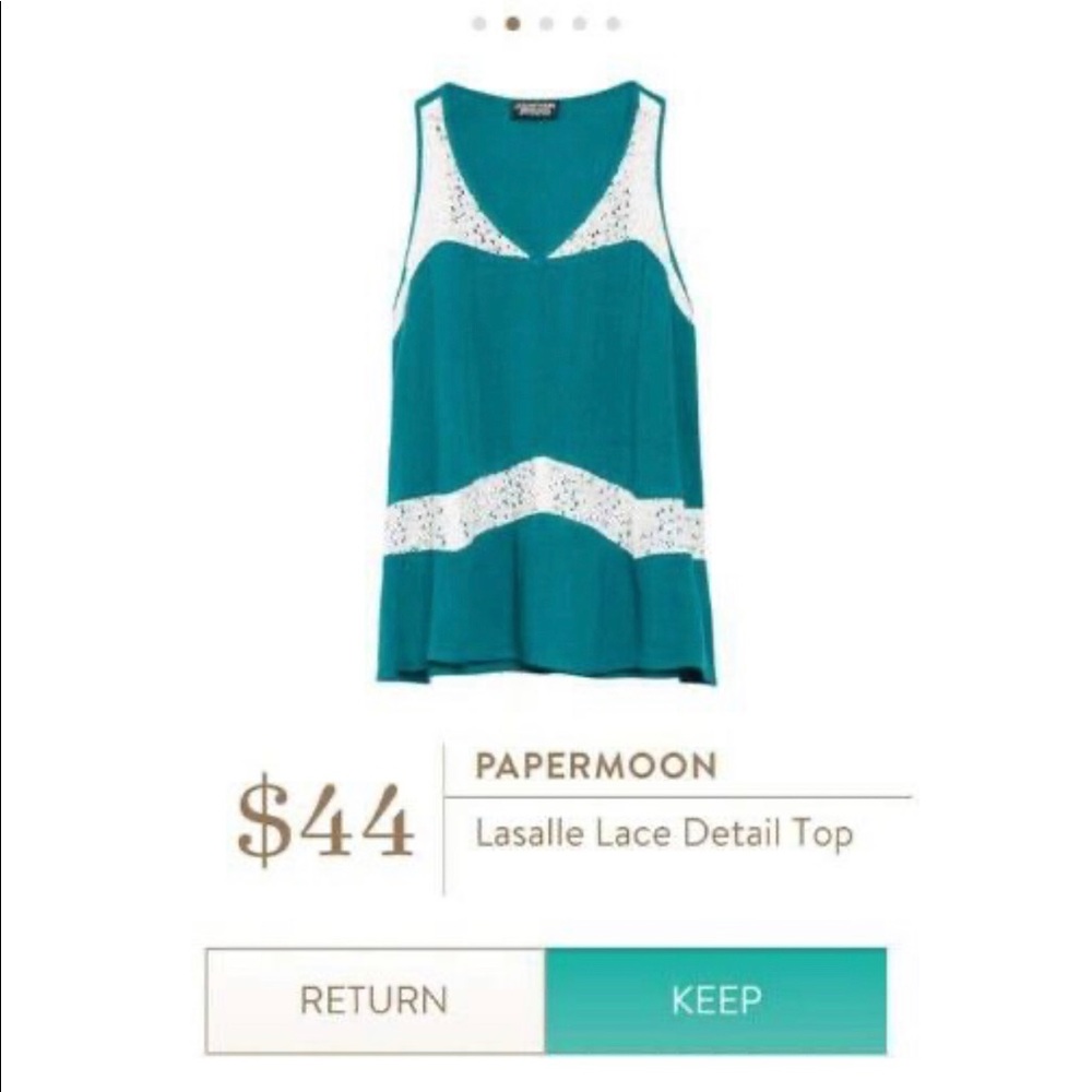 MARKDOWN: Papermoon Lasalle Lace Detail Top, small